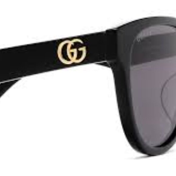 161 NWT - Gucci GG 0960 SA- 002 Black/Grey Sunglasses main image 5